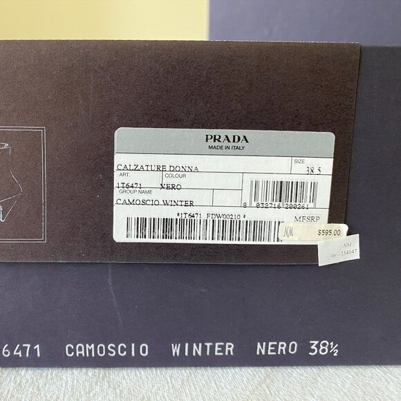 Prada / Pointed Toe Ankle Boots (US 8/EU38.5) / Calzature Donna - Picture 4 of 5